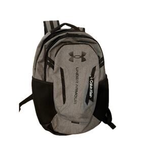 Under Armour Gray Black Hustle 6.0 Backpack